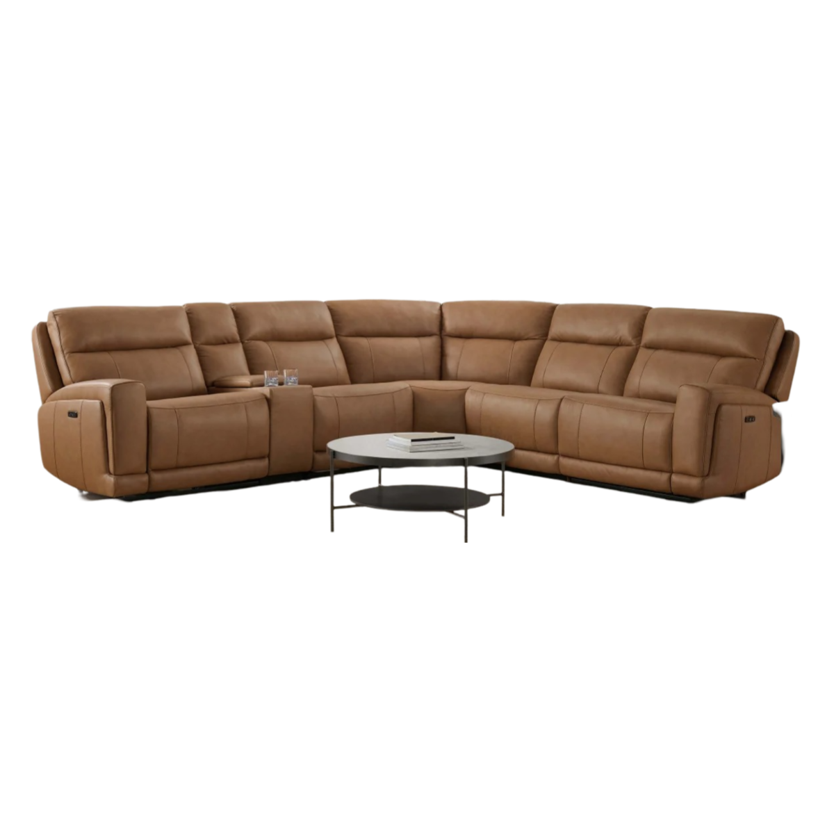 Leather Sofa Cloudzero Recliner Sectional LAURETTA 6-PIECE LEATHER