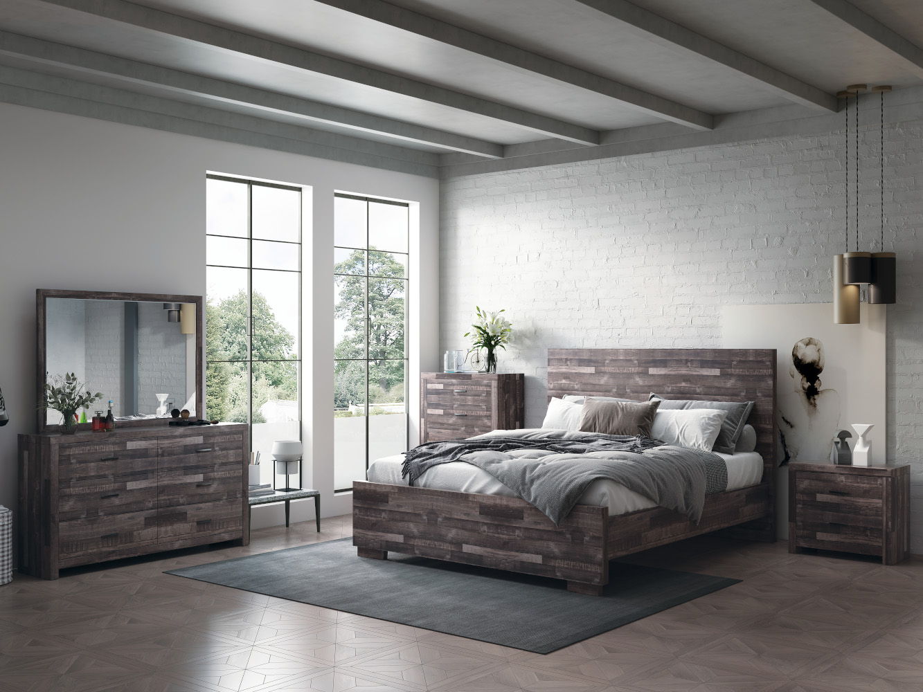 Juniper - Mirror - Dark Oak