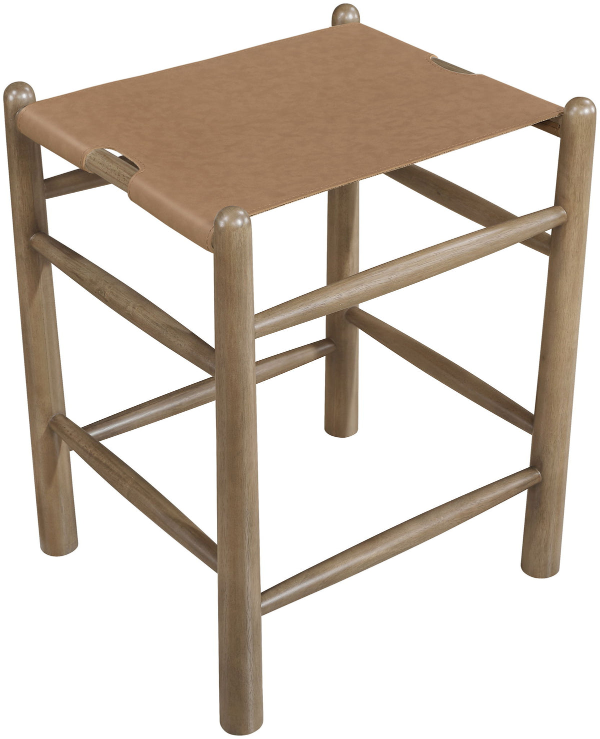 Santos - Backless Counter Stool With Stained Brown Base