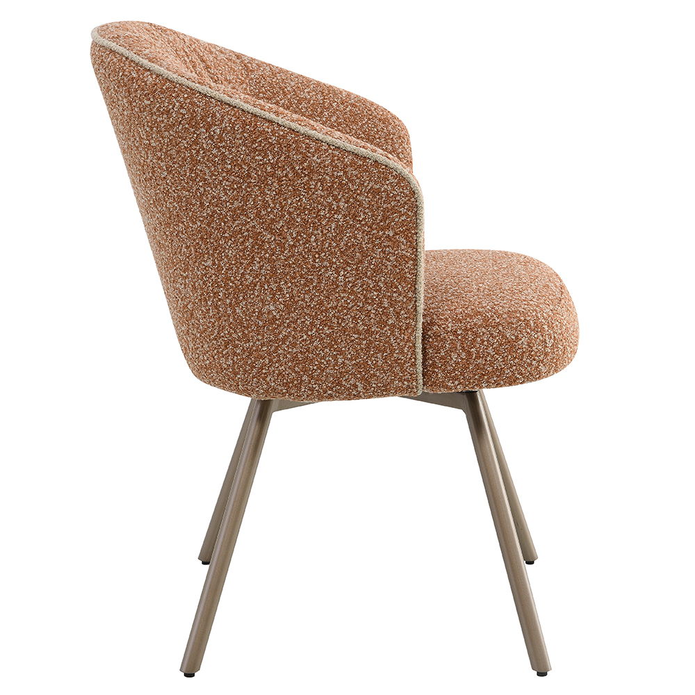 Lidi - Side Chair (Set of 2) - Rust Orange