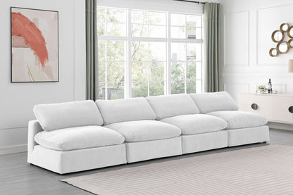 Comfy - Velvet Modular Armless Sofa 4 Seats