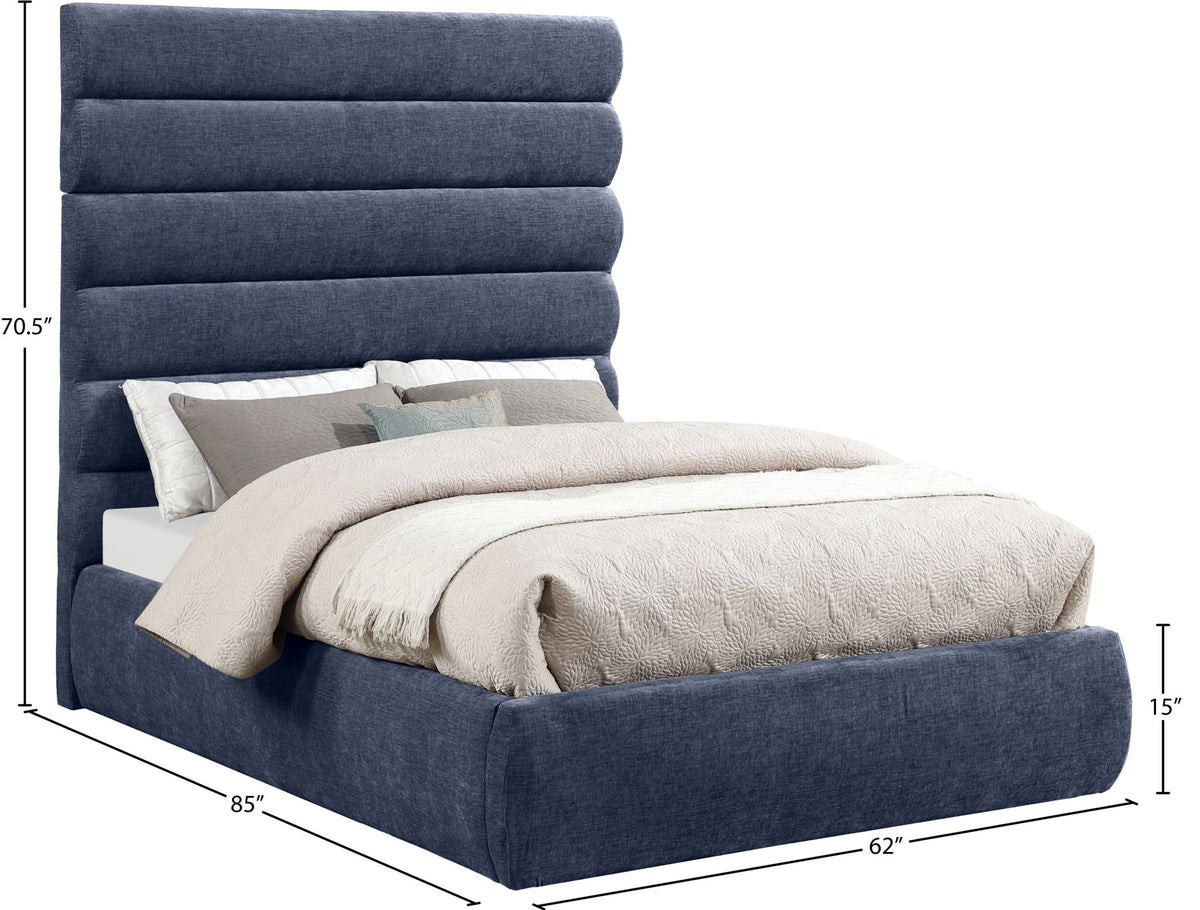 Adam - Chenille Fabric Bed With 70.5" Headboard