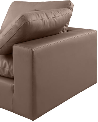 Comfy - 6 Piece Faux Leather Modular Double Chaise Sectional
