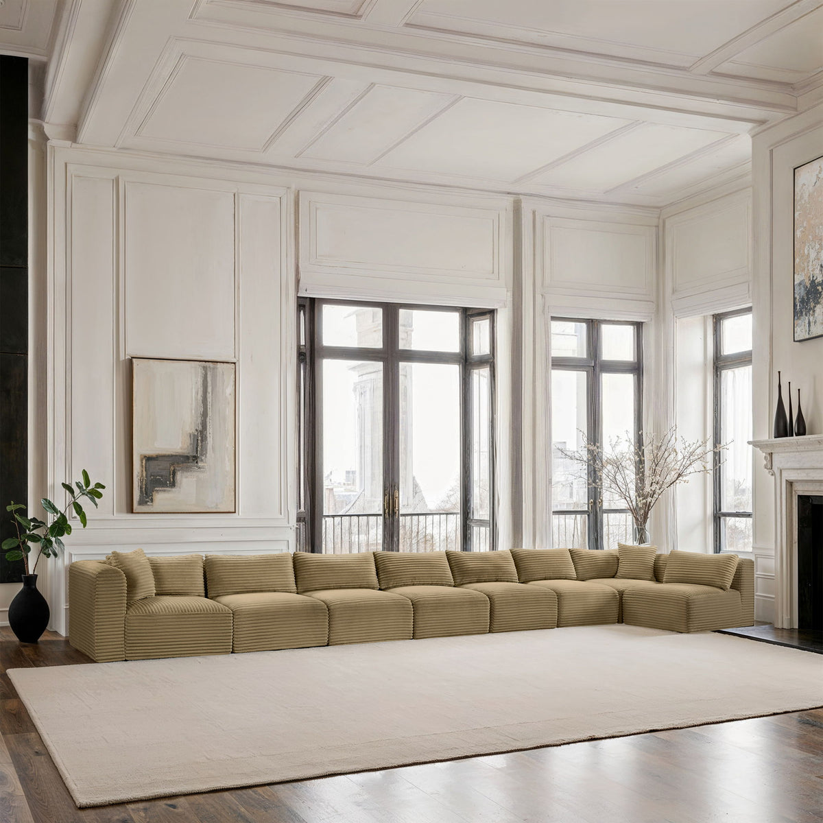 Shaggy - 8 Piece Modular Sectional