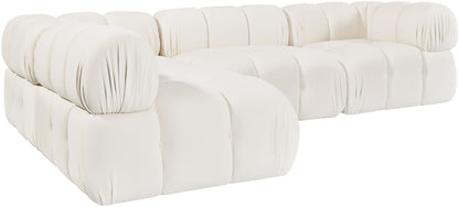 Orin - Fabric Velvet 4 Piece Modular Sectional