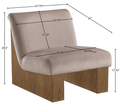 Vantage - Velvet Performance Fabric Upholstered Accent Chair