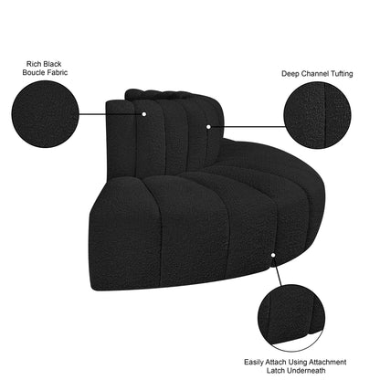 Arc - Boucle Fabric 4 Piece Modular Sofa