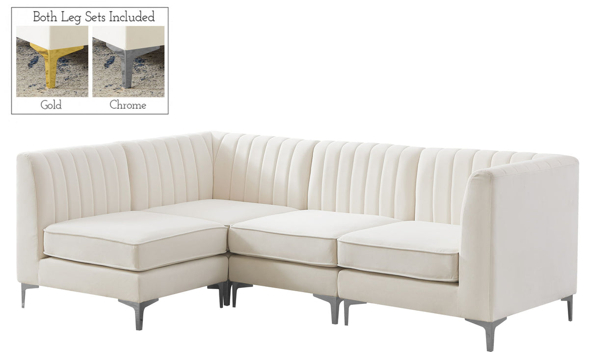 Alina - 4 Piece Modular L-Shaped Sectional