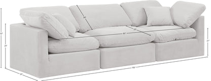 Indulge - Velvet 3 Seat Modular Sofa
