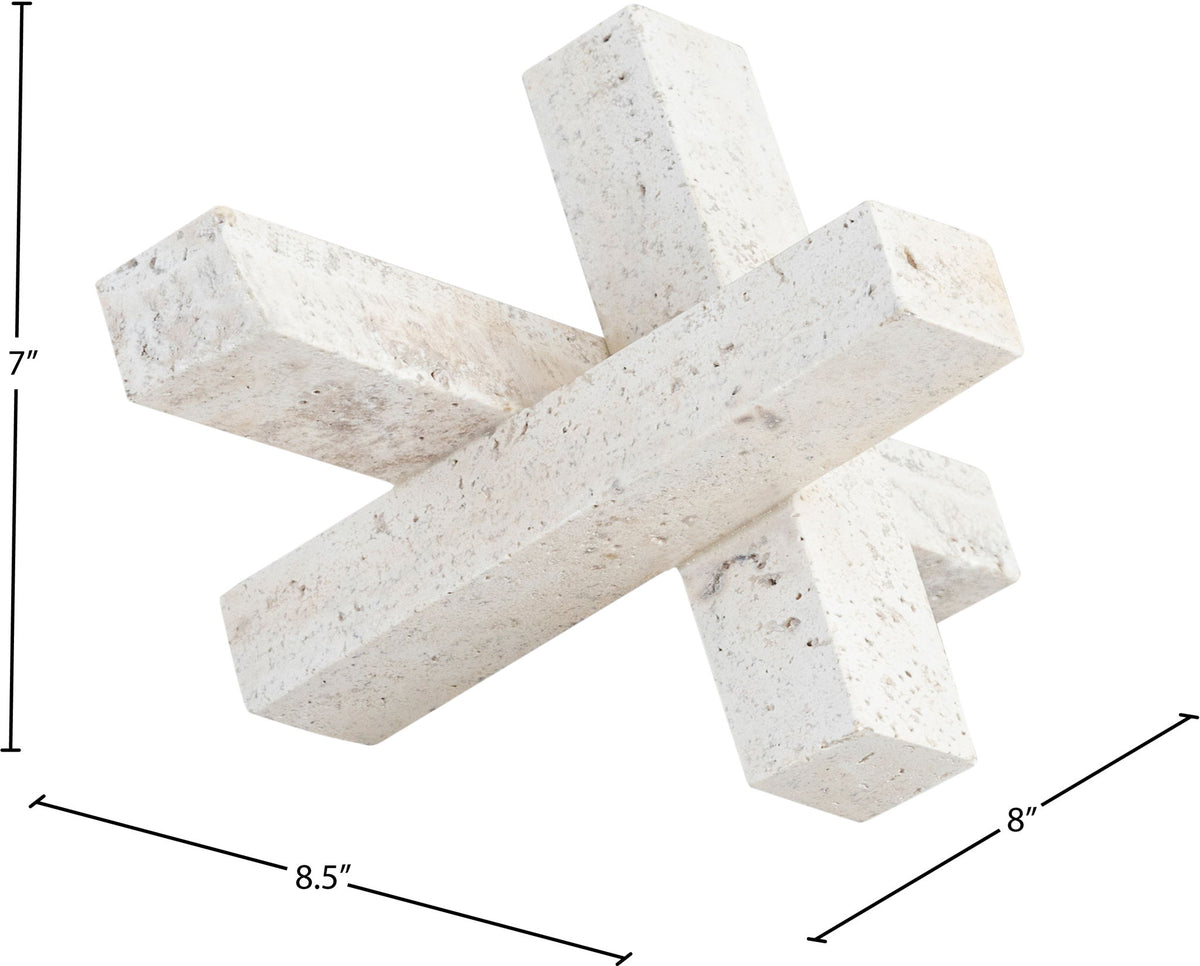 Stix - Travertine Decorative Object - Natural