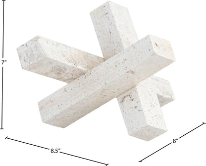 Stix - Travertine Decorative Object - Natural