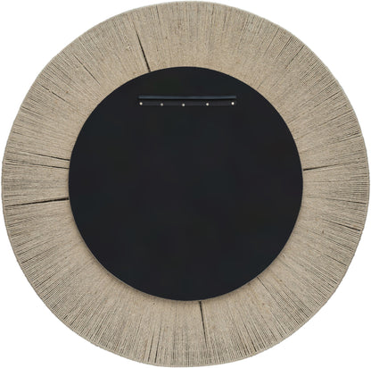 Meadow - Round Jute Rope Framed Mirror