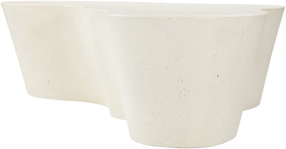 Monza - Concrete And Fiberglass Indoor / Outdoor Coffee Table - Cream