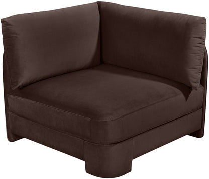 Hammond - Velvet Performance Fabric Upholstered Corner Chair