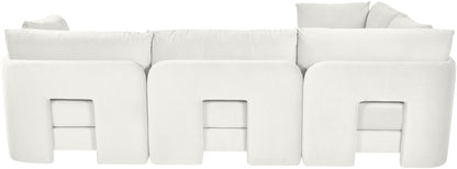 Hammond - Velvet Performance Fabric Upholstered 4 Piece Sectional