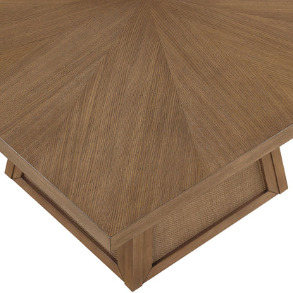 Fenwick - Cane Oak Veneer And Solid Wood Dining Table
