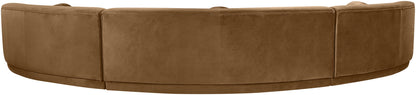 Avra - 177.5" Velvet Performance Fabric Upholstered Sectional