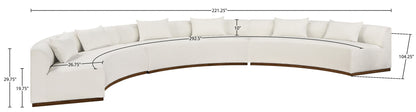 Avanti - Chenille Fabric Upholstered 3 Piece Modular Sectional