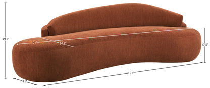 Caspian - Chenille Fabric Upholstered Sofa