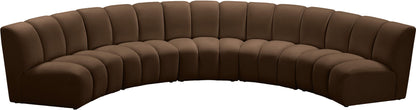 Infinity - 5 Piece Velvet Modular Sectional