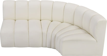 Arc - Faux Leather 3 Piece Sofa