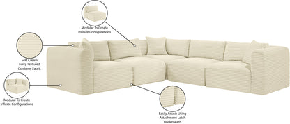 Shaggy - 5 Piece Modular Corner Sectional
