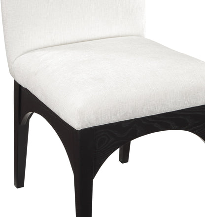 Waldorf - Chenille Dining Side Chair With Black Legs
