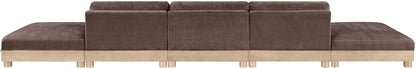Turin - Chenille Fabric Upholstered Modular Sectional - Brown