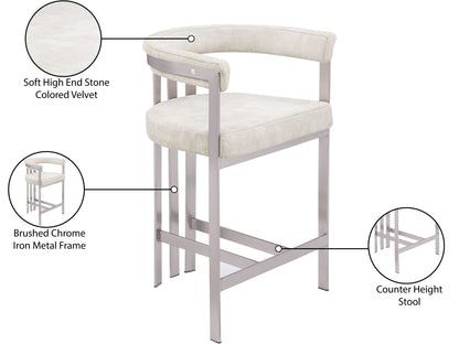 Marcello - Counter Stool (Set of 2) - Stone
