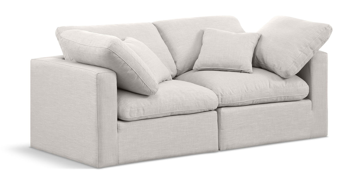 Indulge - Linen 2 Seat Modular Sofa