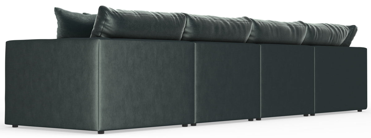 Remington - Modular Sofa And Cocktail Ottoman - Pine