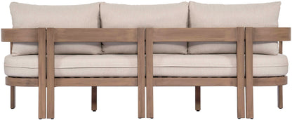Newport - Water Resistant Fabric 86.75" Upholstered Outdoor Patio Sofa