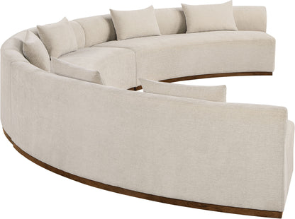 Avanti - Chenille Fabric Upholstered 3 Piece Modular Sectional