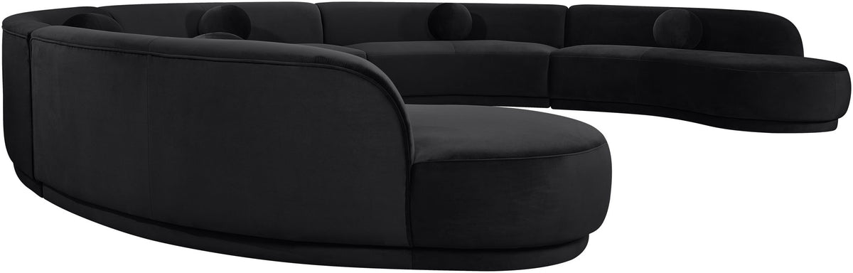 Avra - 192" Velvet Performance Fabric Upholstered Sectional