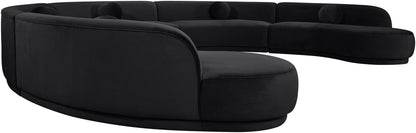 Avra - 192" Velvet Performance Fabric Upholstered Sectional
