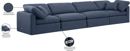 Indulge - Linen 4 Seat Modular Sofa