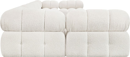 Ames - 7 Piece Boucle Fabric Modular Sectional