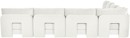 Hammond - Velvet Performance Fabric Upholstered 7 Piece Armless Sectional