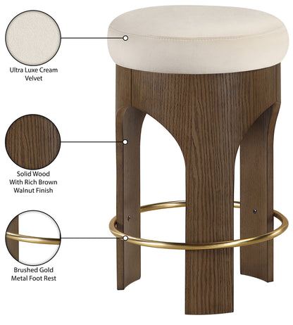 Bocceli - Counter Stool - Brown Base