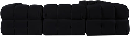 Orin - Velvet 5 Piece Modular Corner Sectional