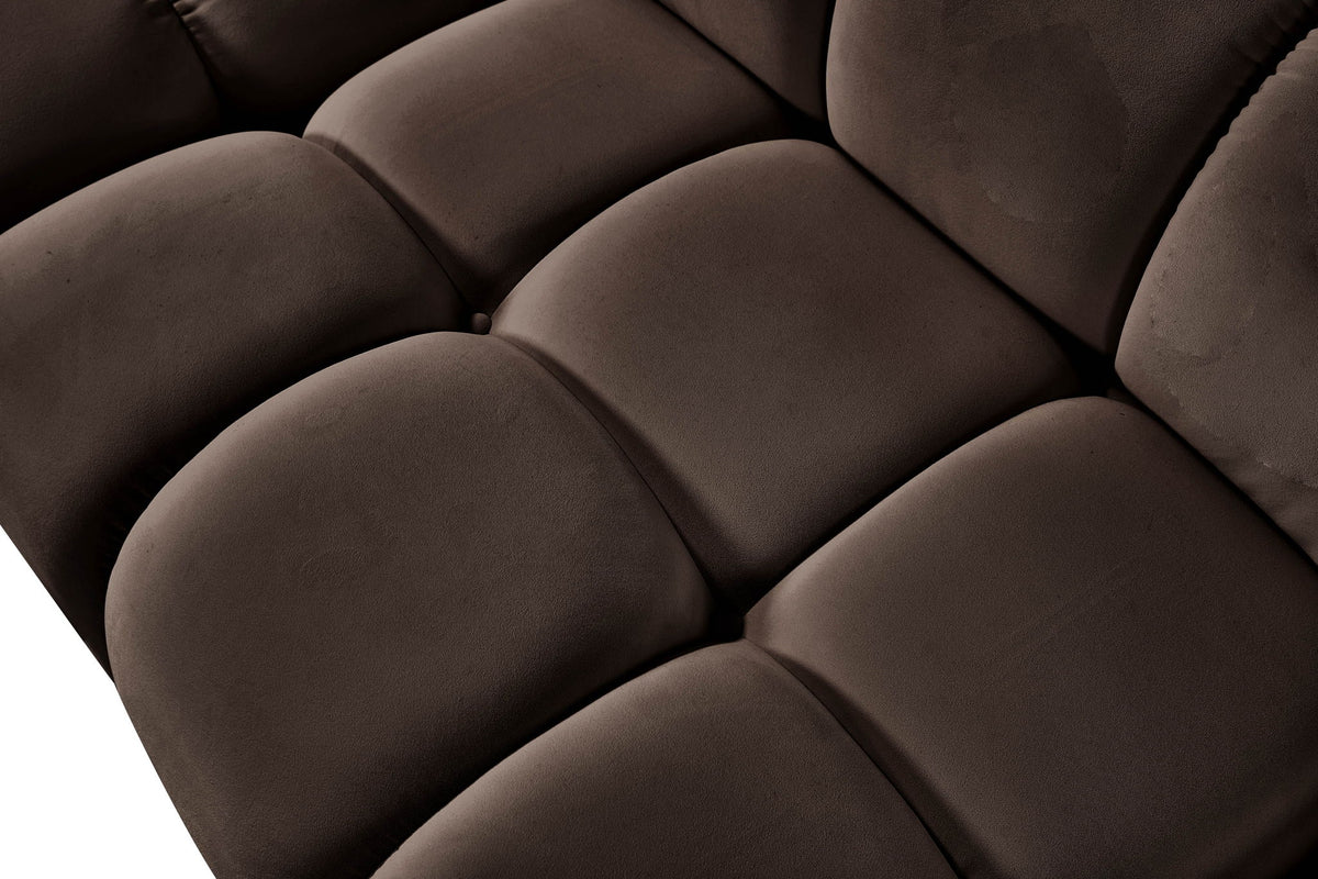Orin - Velvet 6 Piece Modular L-Shaped Sectional