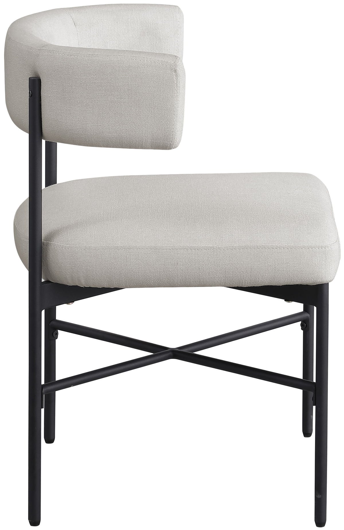 Rivage - Durable Dining Chair With Black Frame (Set of 2)