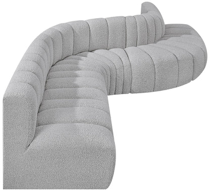 Arc - Boucle Fabric 7 Piece Modular Sofa