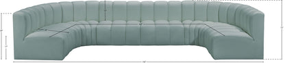 Arc - Faux Leather Modular U-Shaped Sectional