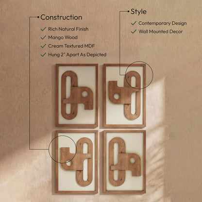 Arid - 4 Piece Wall Art