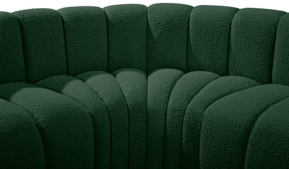 Arc - Boucle Fabric 6 Piece Curved Modular Sofa