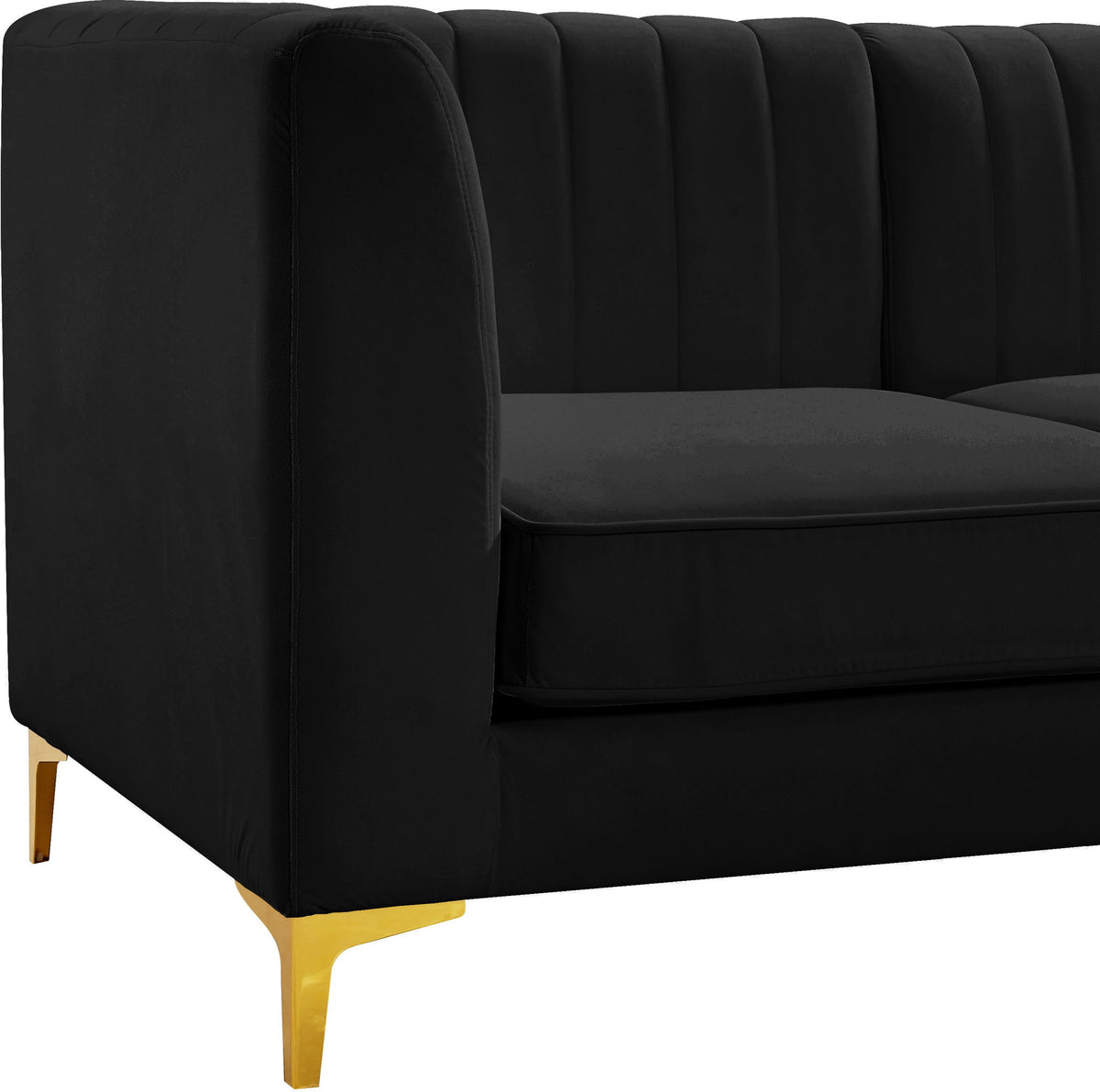 Alina - 8 Piece Velvet Modular Sectional