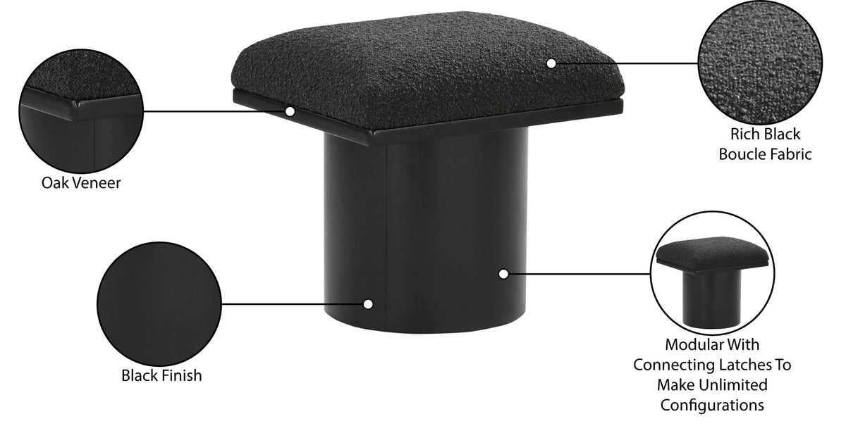 Pavilion - Bench / Stool With Black Base
