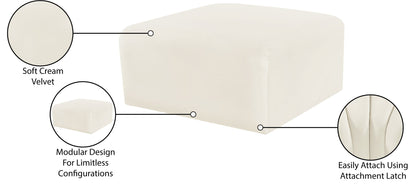 Arc - Velvet Ottoman