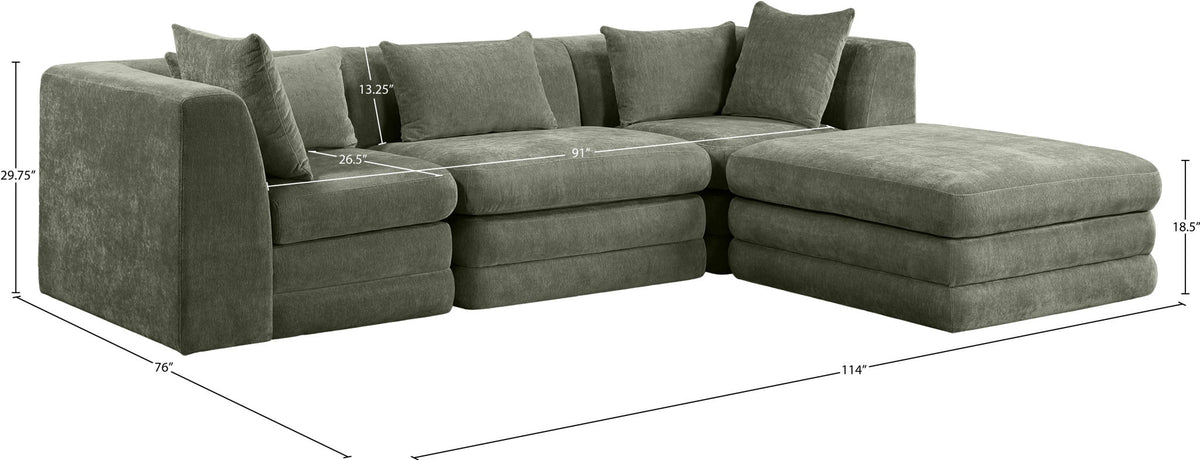 Stellar - 4 Piece Upholstered Modular Sectional